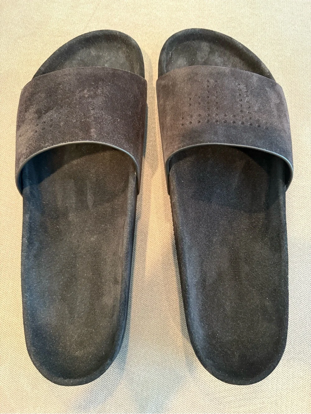 Tom Ford Black Suede Slide Sandals